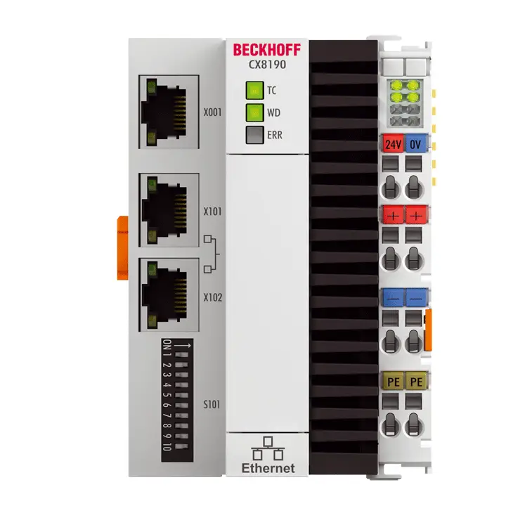 CX8190 | Embedded PC with Arm® Cortex®-A9 and 2-port Ethernet switch
